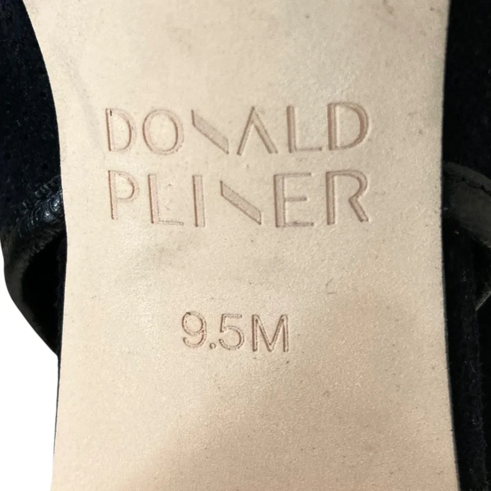 DONALD J PLINER Ennia Open Toe Booties 9.5 Black